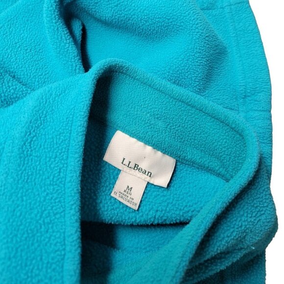 L.L Bean Fleece Button  Up Size Medium - Picture 4 of 6